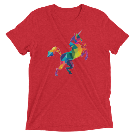 Polygon Unicorn (Triblend)-Triblend T-Shirt-Swish Embassy