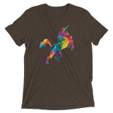 Polygon Unicorn (Triblend)-Triblend T-Shirt-Swish Embassy