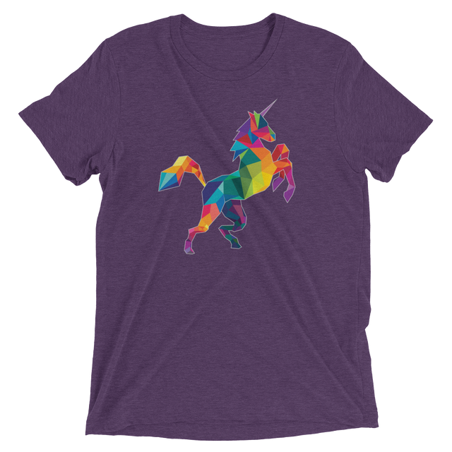 Polygon Unicorn (Triblend)-Triblend T-Shirt-Swish Embassy