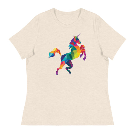 Polygon Unicorn (Women's Relaxed T-Shirt)-Women's T-Shirts-Swish Embassy