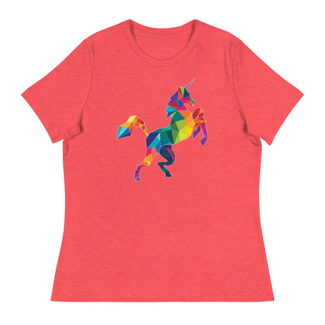 Polygon Unicorn (Women's Relaxed T-Shirt)-Women's T-Shirts-Swish Embassy