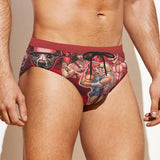 Pop Boys Red (Swim Briefs)-Swim Briefs-Swish Embassy