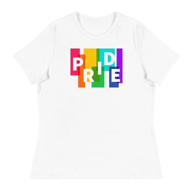 Pride Blocks (Women's Relaxed T-Shirt)-Women's T-Shirts-Swish Embassy