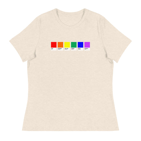 Pride Swatches (Women's Relaxed T-Shirt)-Women's T-Shirts-Swish Embassy