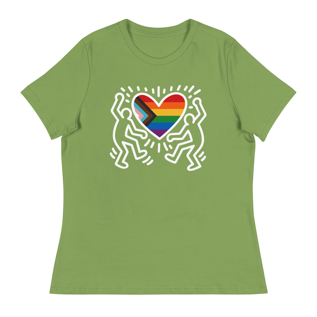 Progress Pride Figures (Women's Relaxed T-Shirt)-Women's T-Shirts-Swish Embassy