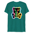 Psycho Bear (Triblend)-Triblend T-Shirt-Swish Embassy