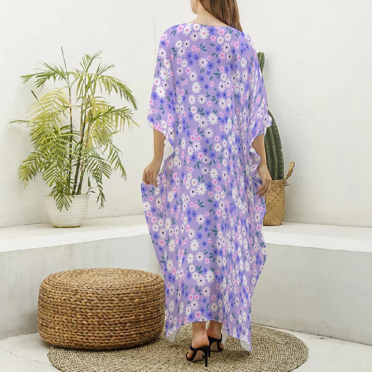 Purple Glory (Kaftan)-Kaftan-Swish Embassy