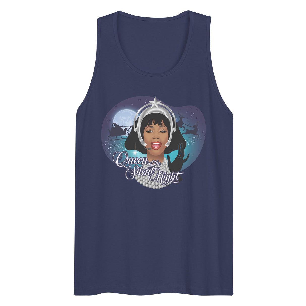 Queen of the Silent Night (Tank top)-Tank Top-Swish Embassy