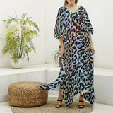 Rainbow Leopard (Kaftan)-Kaftan-Swish Embassy