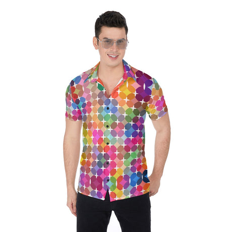 Rainbow Star (Button Shirt)-Button Shirt-Swish Embassy