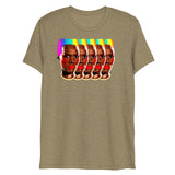 Rainbows and Rhythm (Triblend)-Triblend T-Shirt-Swish Embassy