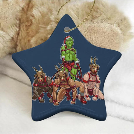 Reindeer Gains (Ceramic Holiday Keepsake)-Ceramic Holiday Keepsake-Swish Embassy