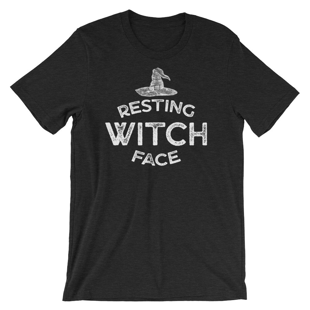 Resting Witch Face-Halloween T-Shirt-Swish Embassy