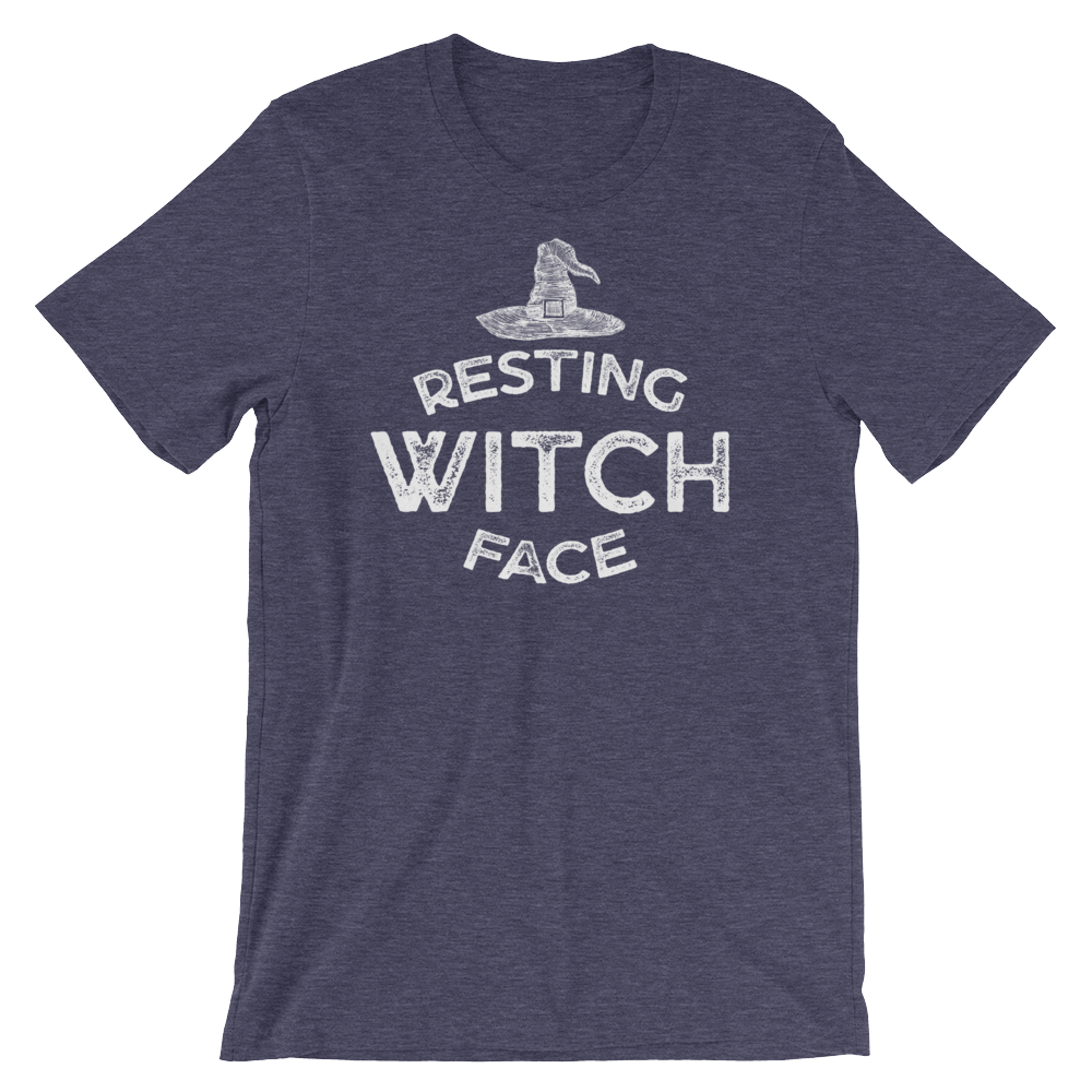 Resting Witch Face-Halloween T-Shirt-Swish Embassy