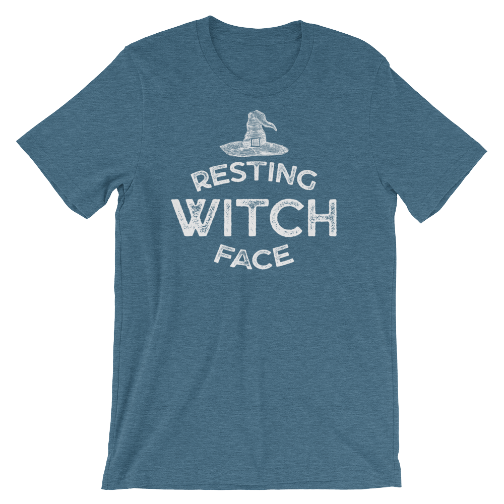 Resting Witch Face-Halloween T-Shirt-Swish Embassy