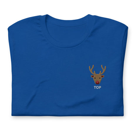 Rudolph (Top)-Christmas T-Shirts Embroidery-Swish Embassy