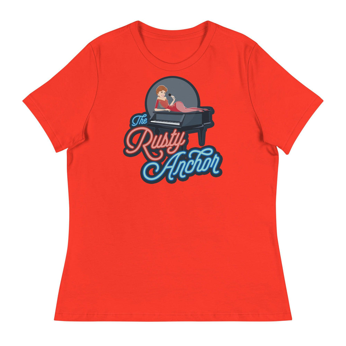 Rusty Anchor (Women's Relaxed T-Shirt)-Women's T-Shirts-Swish Embassy