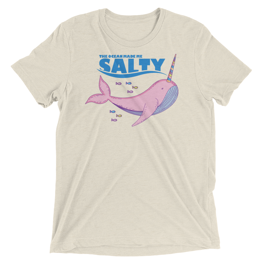 Salty Narwhal (Triblend)-Triblend T-Shirt-Swish Embassy