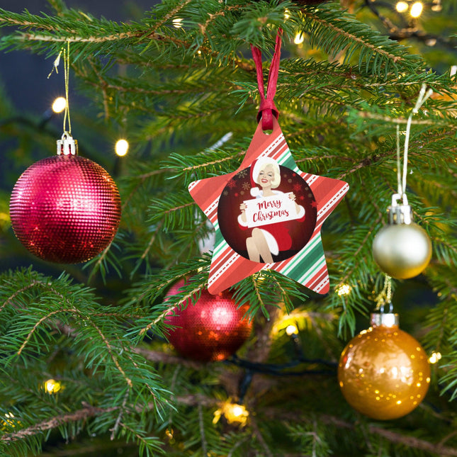 Santa Baby (Ornament/Fridge Magnet)-Wood Ornament-Swish Embassy