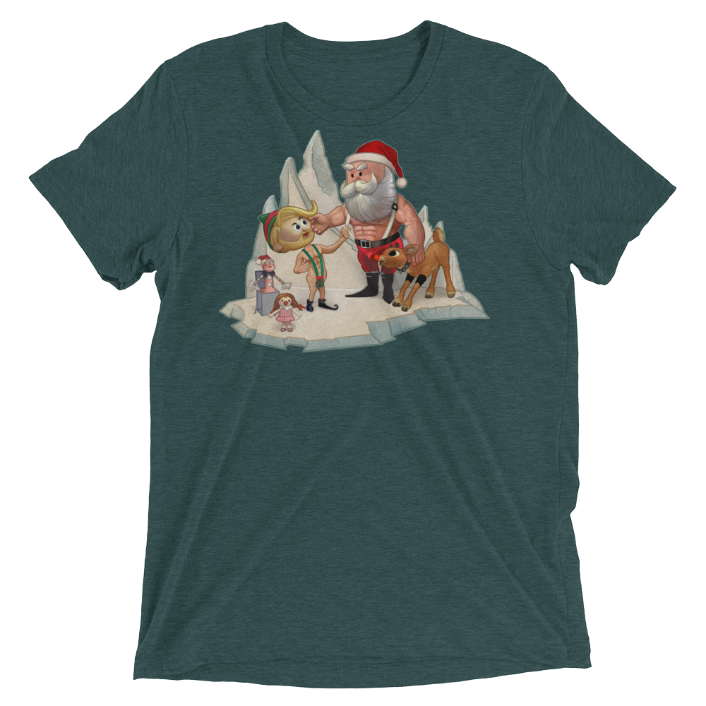 Santa's Little Helper (Triblend)-Triblend T-Shirt-Swish Embassy