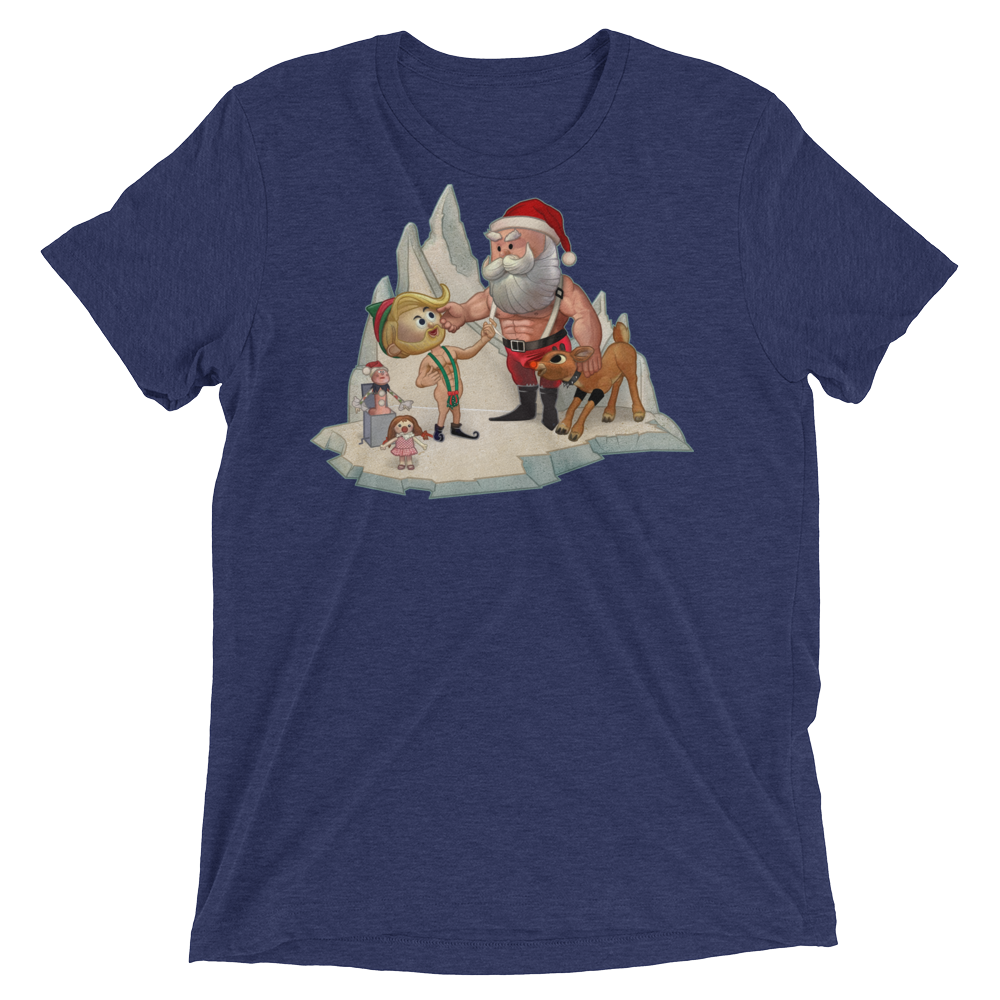 Santa's Little Helper (Triblend)-Triblend T-Shirt-Swish Embassy