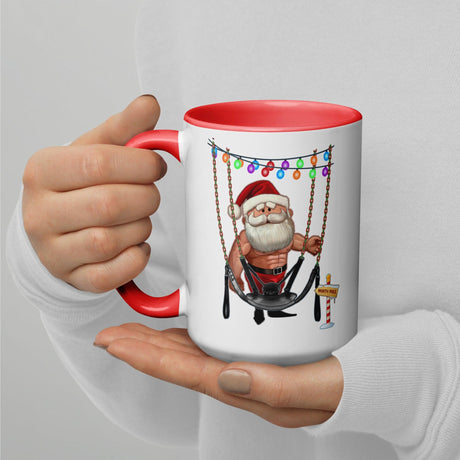 Santa's Swing (Christmas Mugs)-Christmas Mugs-Swish Embassy