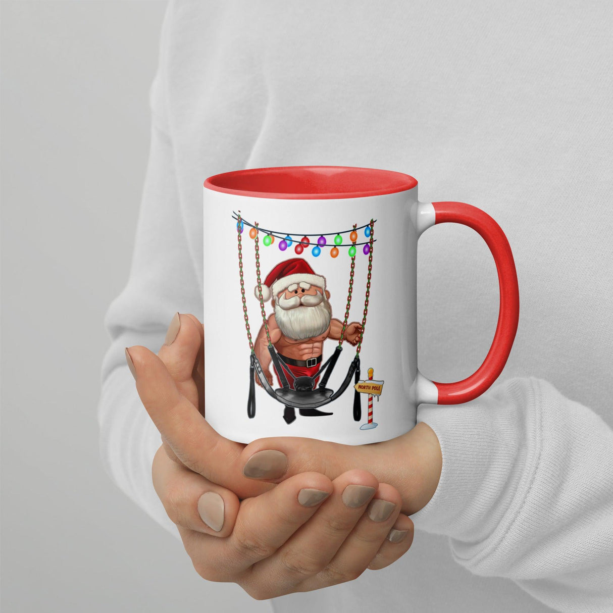 Santa's Swing (Christmas Mugs)-Mugs-Swish Embassy