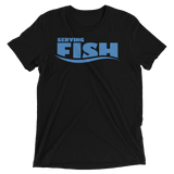 Serving Fish (Triblend)-Triblend T-Shirt-Swish Embassy