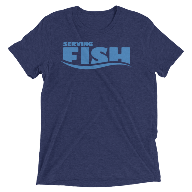 Serving Fish (Triblend)-Triblend T-Shirt-Swish Embassy