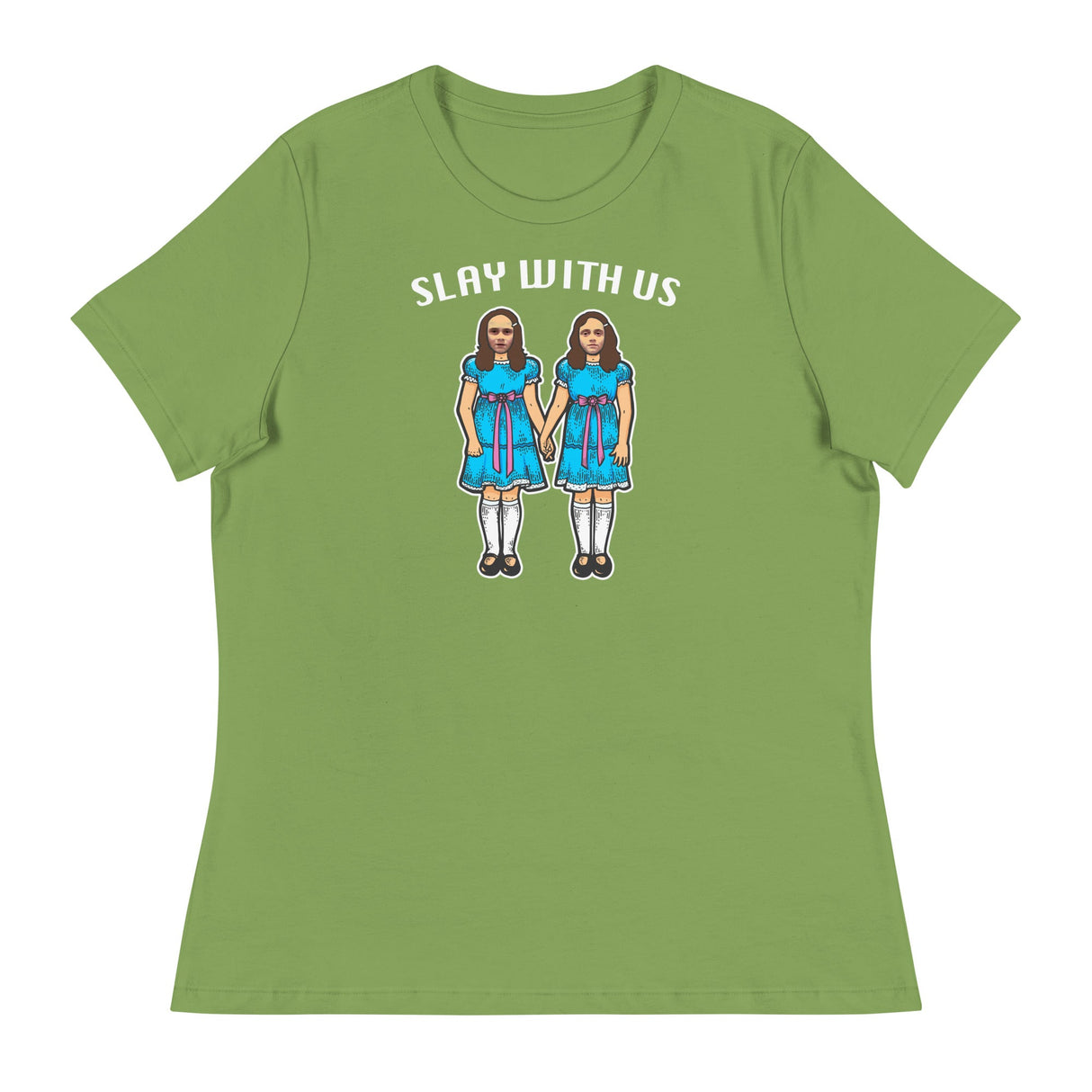 Slay With Us (Women's Relaxed T-Shirt)-Women's T-Shirts-Swish Embassy