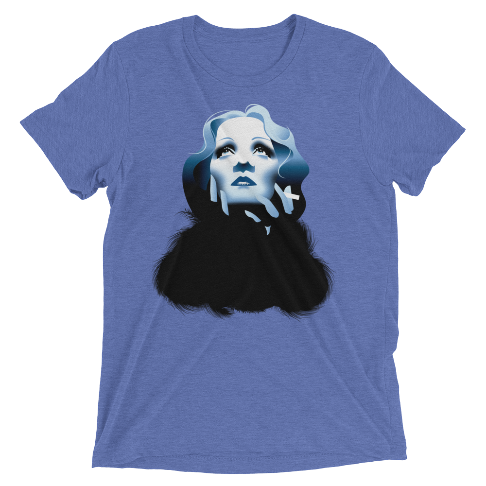 Smoking Marlene (Triblend)-Triblend T-Shirt-Swish Embassy