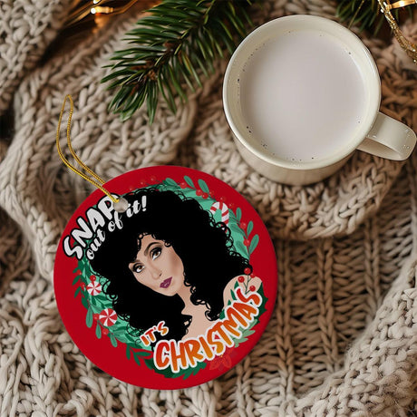 Snap Out of It It's XMas (Ceramic Holiday Keepsake)-Ceramic Holiday Keepsake-Swish Embassy