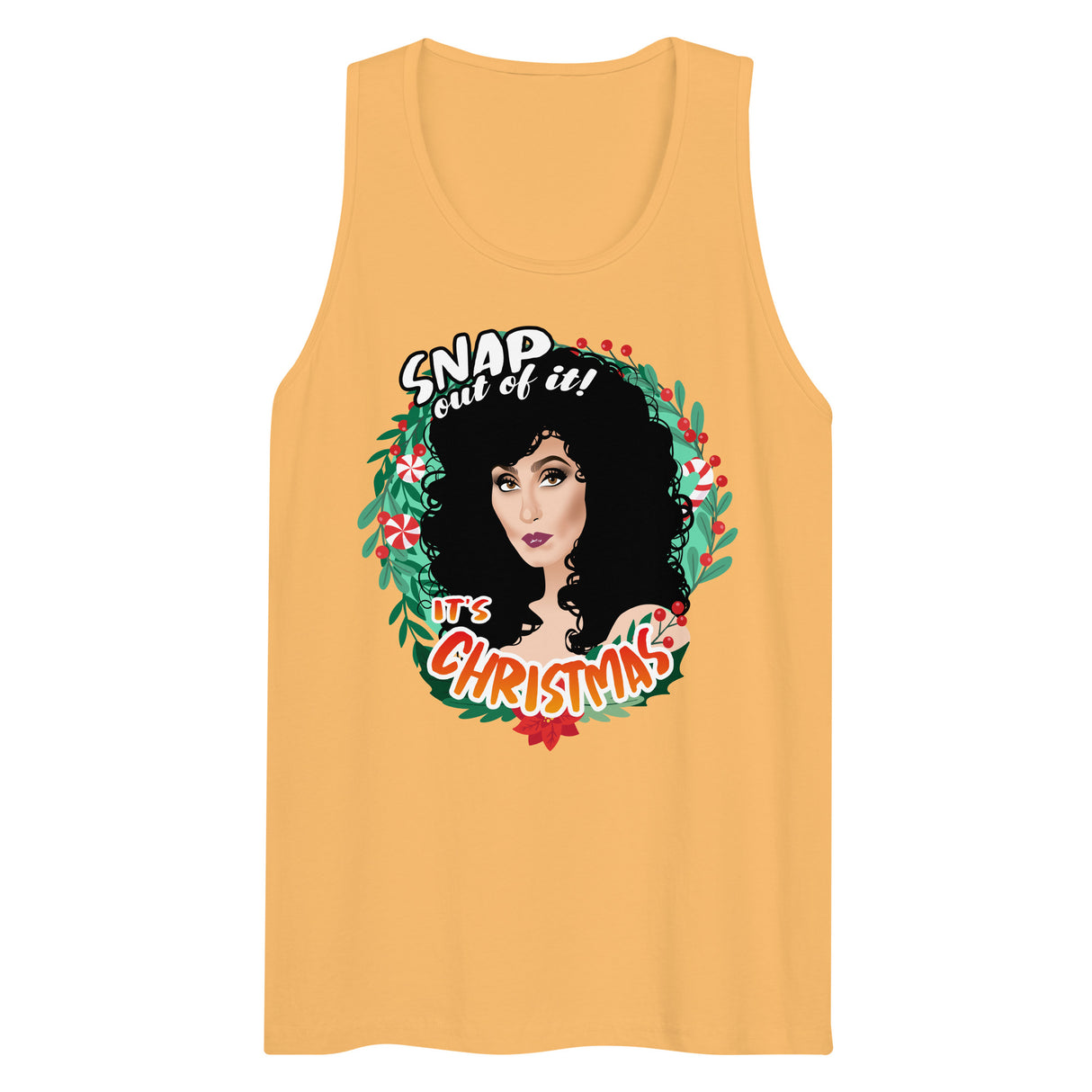Snap Out of It It's Xmas (Tank top)-Christmas Tank Tops-Swish Embassy