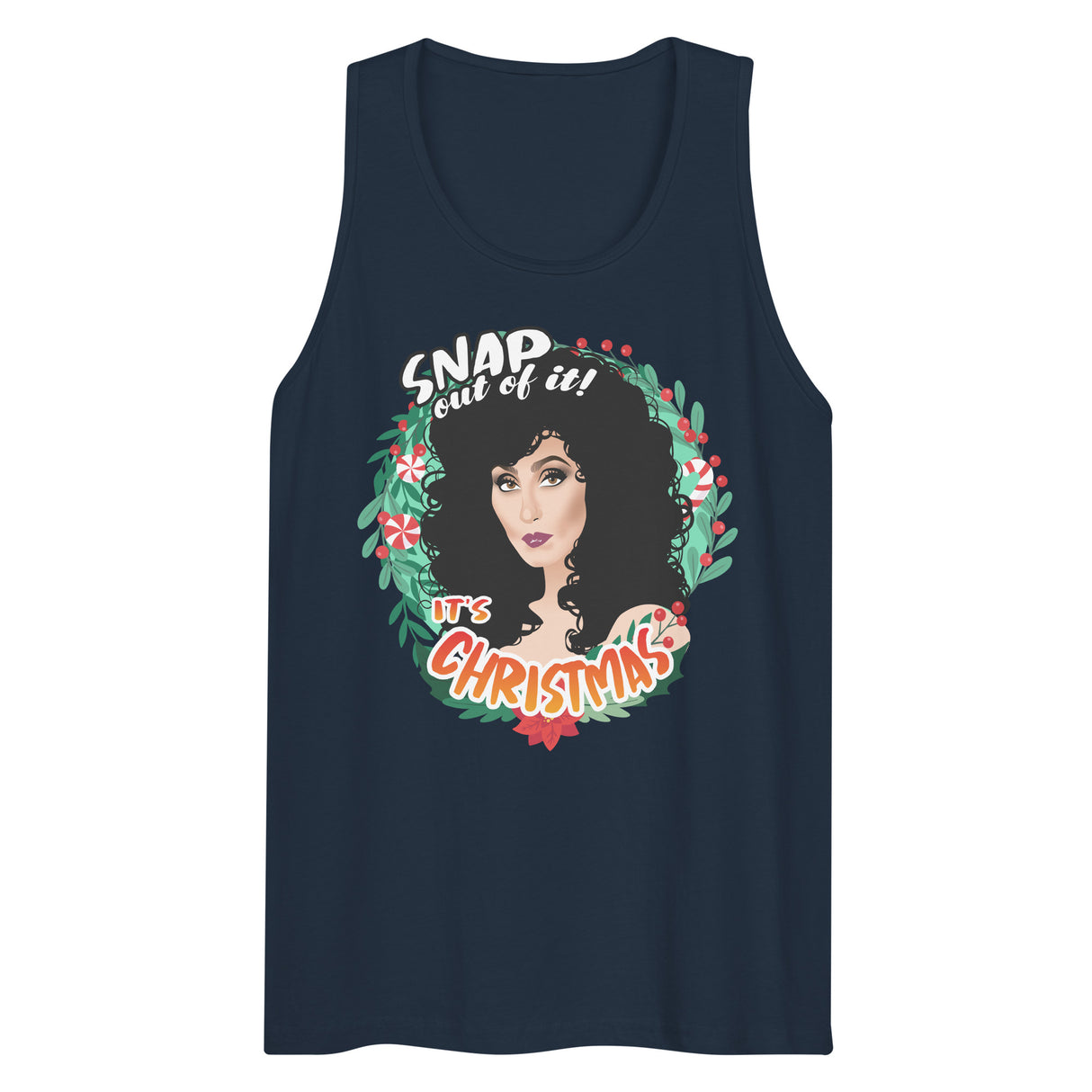 Snap Out of It It's Xmas (Tank top)-Christmas Tank Tops-Swish Embassy