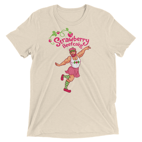 Strawberry Beefcake (Triblend)-Triblend T-Shirt-Swish Embassy