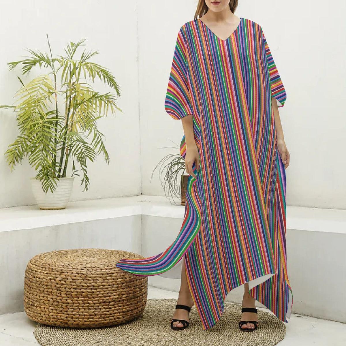 Stunning Stripes (Kaftan)-Kaftan-Swish Embassy