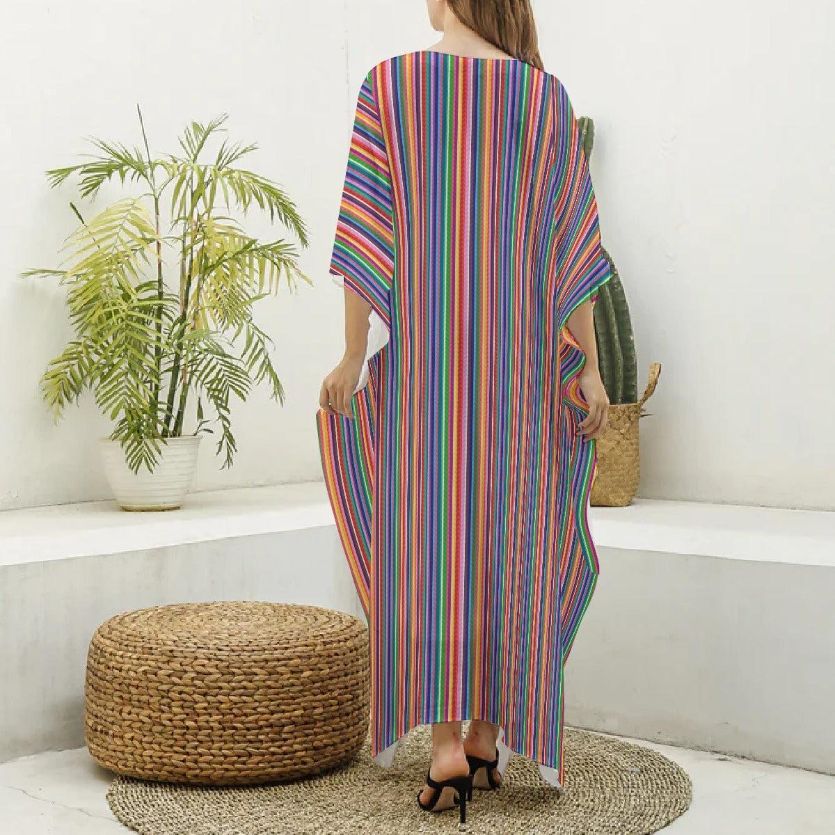 Stunning Stripes (Kaftan)-Kaftan-Swish Embassy