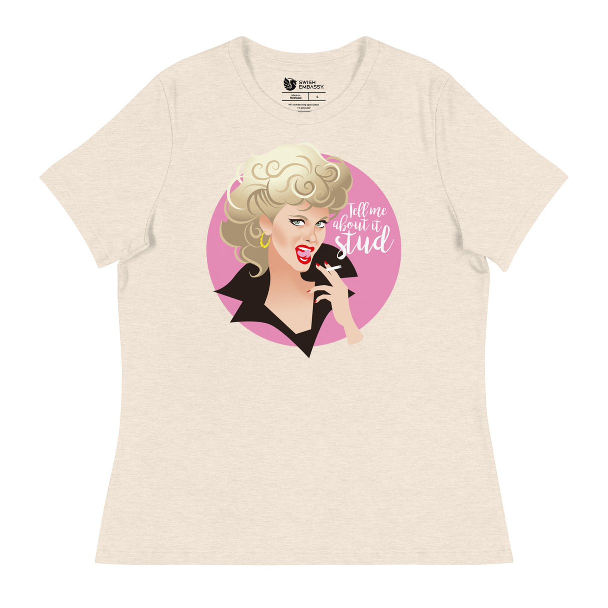 Tell Me About it Stud (Women's Relaxed T-Shirt)-Women's T-Shirts-Swish Embassy