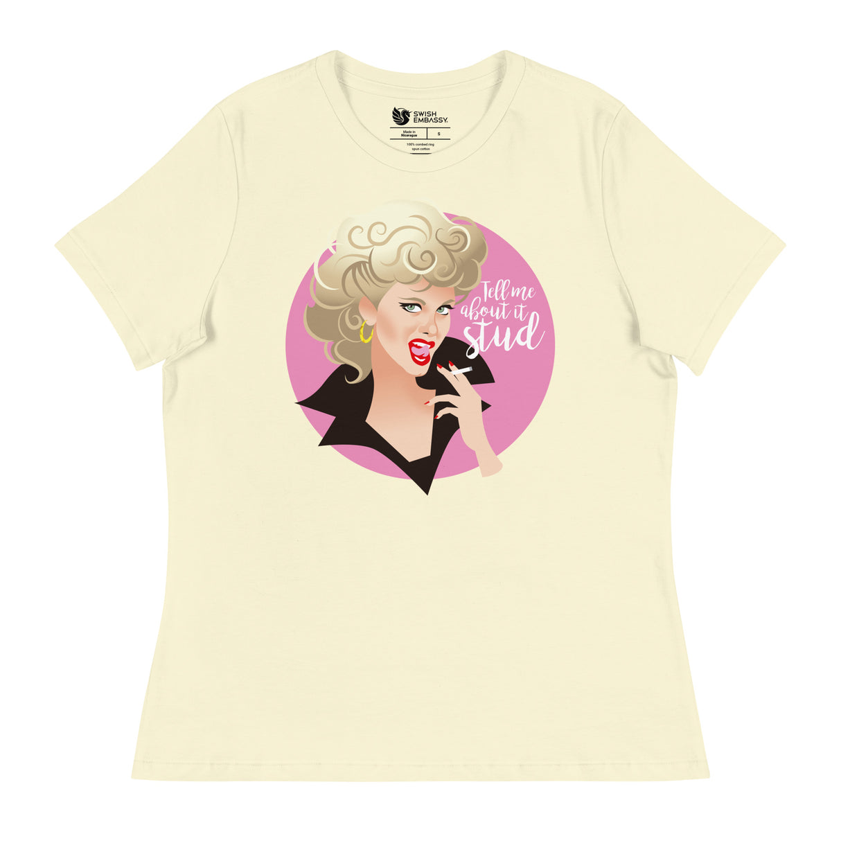 Tell Me About it Stud (Women's Relaxed T-Shirt)-Women's T-Shirts-Swish Embassy