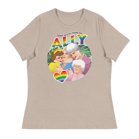 Thank You for Being an Ally (Women's Relaxed T-Shirt)-Women's T-Shirts-Swish Embassy