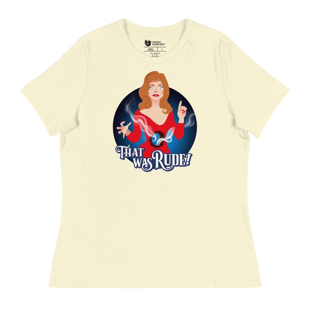 That Was Rude (Women's Relaxed T-Shirt)-Women's T-Shirts-Swish Embassy