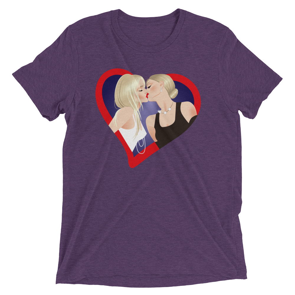 The Kiss (Triblend)-Triblend T-Shirt-Swish Embassy