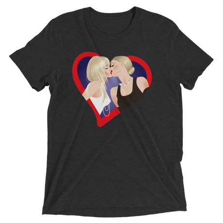 The Kiss (Triblend)-Triblend T-Shirt-Swish Embassy