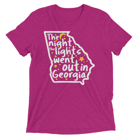 The Night the Lights Went Out in Georgia (Triblend)-Triblend T-Shirt-Swish Embassy