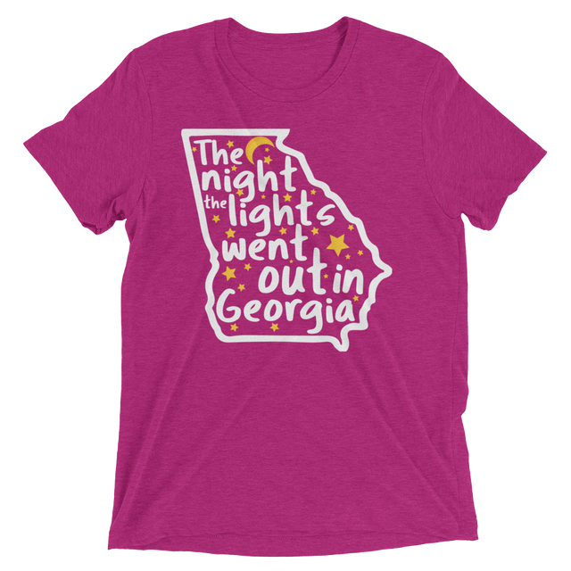 The Night the Lights Went Out in Georgia (Triblend)-Triblend T-Shirt-Swish Embassy