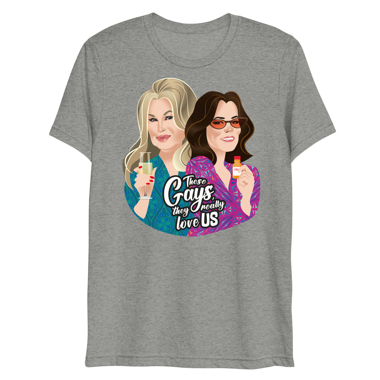 These Gays Love Us (Triblend)-Triblend T-Shirt-Swish Embassy