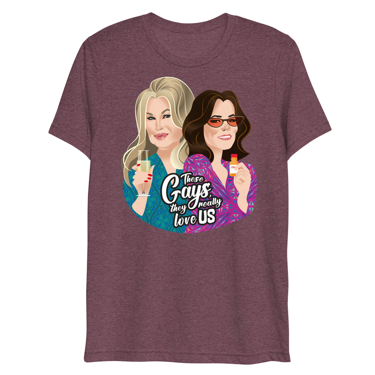 These Gays Love Us (Triblend)-Triblend T-Shirt-Swish Embassy