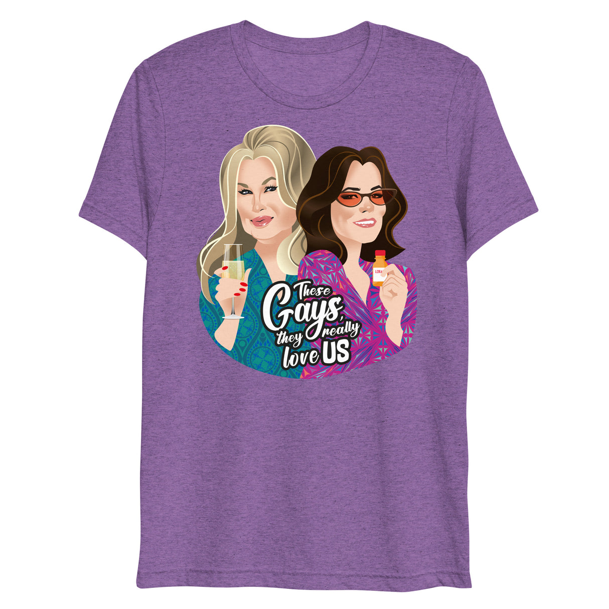 These Gays Love Us (Triblend)-Triblend T-Shirt-Swish Embassy