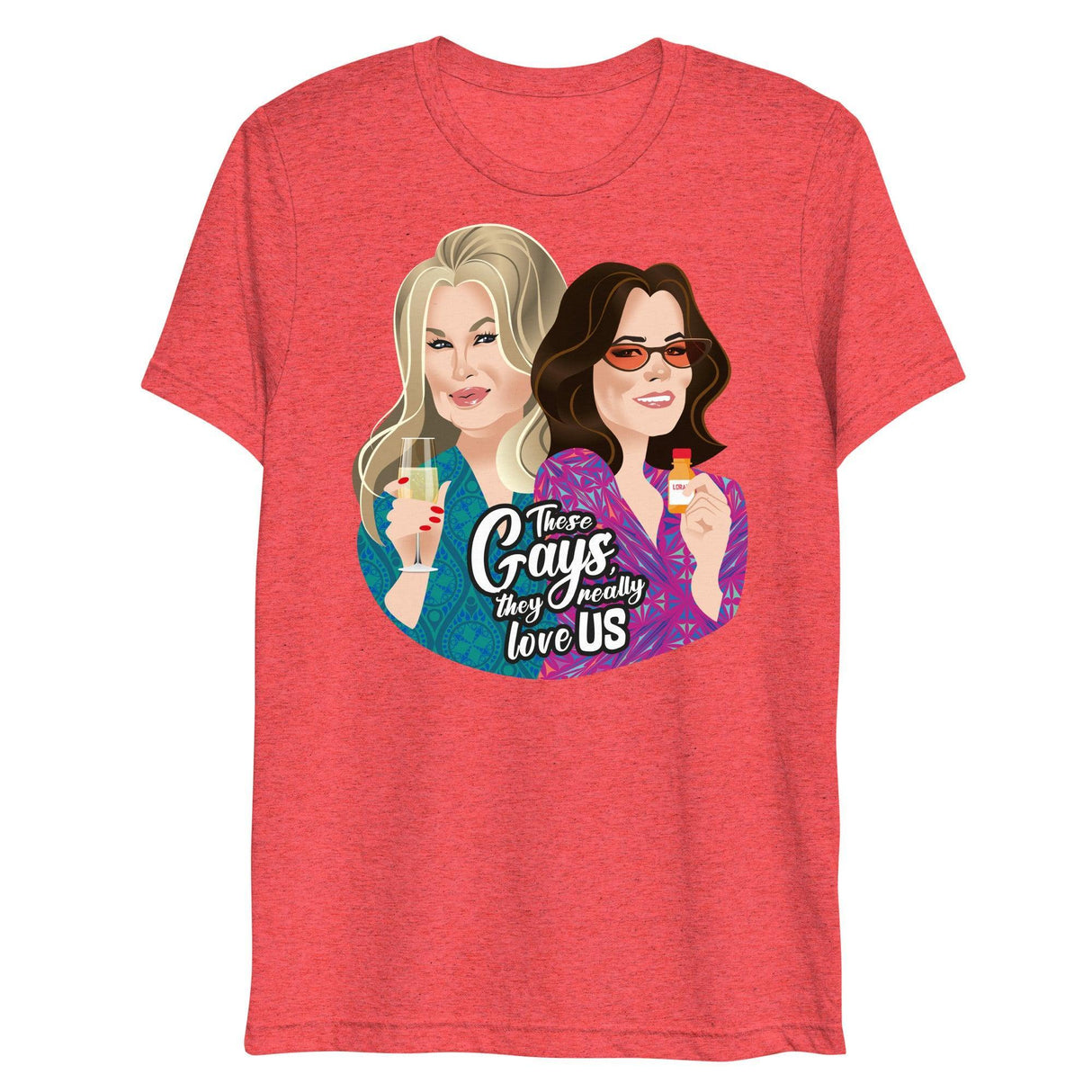 These Gays Love Us (Triblend)-Triblend T-Shirt-Swish Embassy