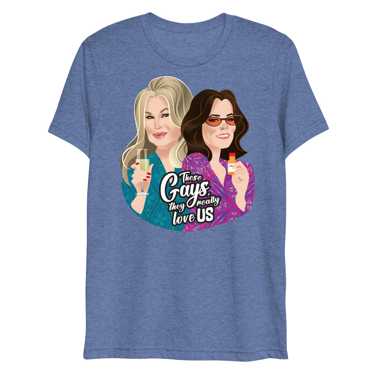 These Gays Love Us (Triblend)-Triblend T-Shirt-Swish Embassy